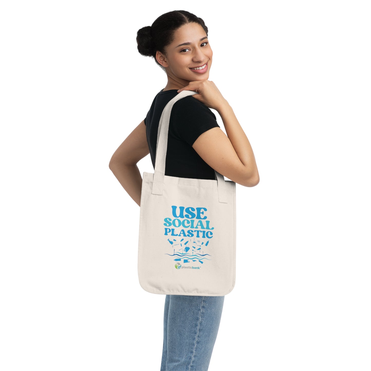 Use Social Plastic Tote Bag