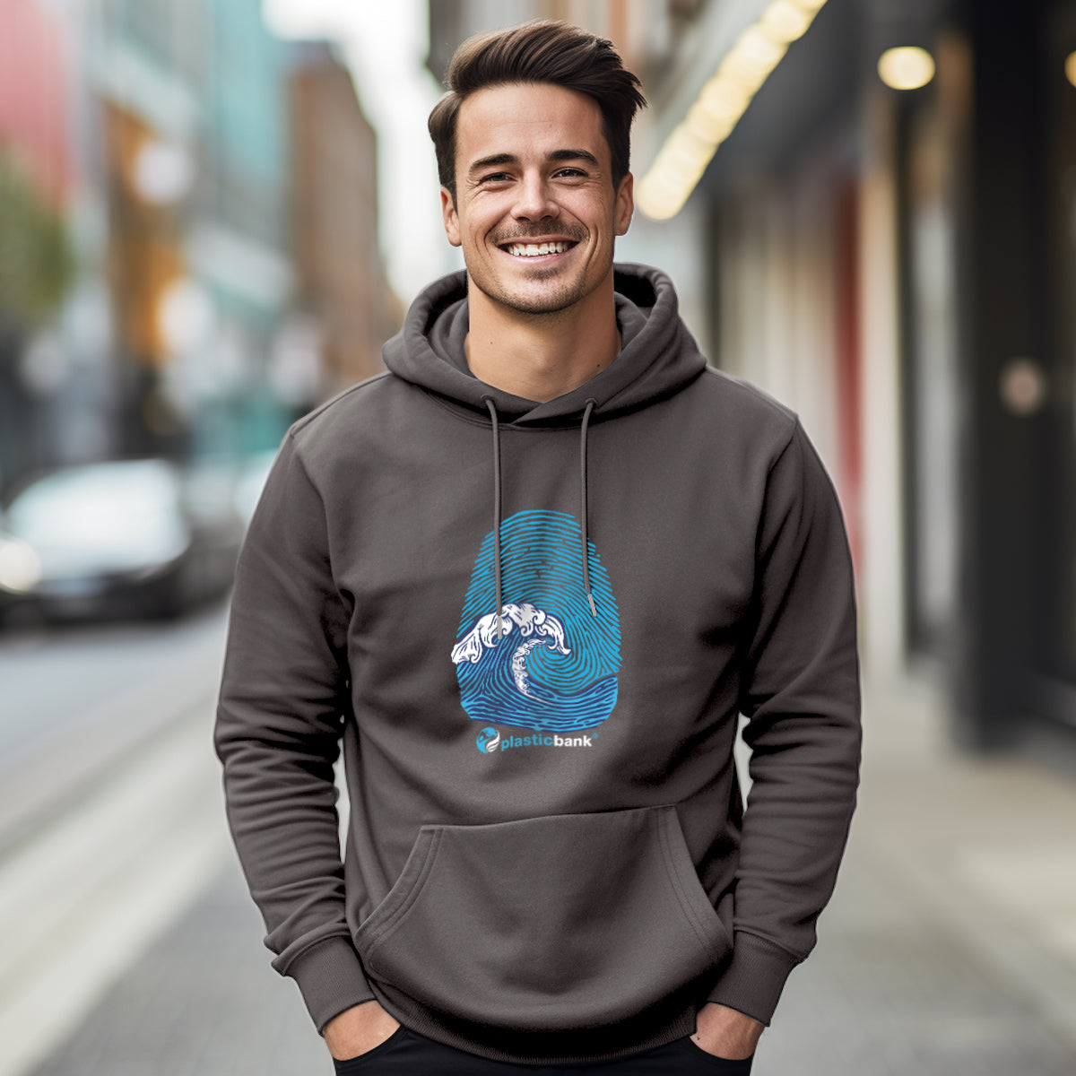 Fingerprint Pullover Hoodie Sweatshirt