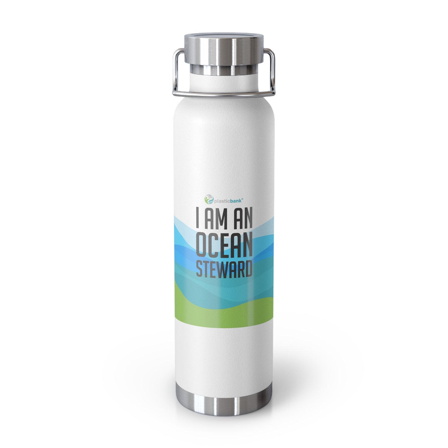 I Am An Ocean Steward Reusable Water Bottle